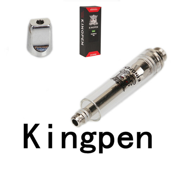 Newest Kingpen 710 Cartridges Red Gift Box Package 0.5ml 1.0ml Glass Tank Ceramic Coil Vape Thick Oil Atomizer 14 Flavor Stickers