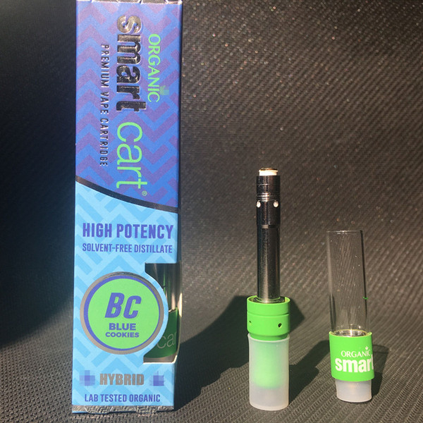 Hot Smart Cart Vape Cartridges 1.0ml Ceramic Coil 510 Thick Oil SmartCarts Vapor Green Tank Top Filling No Leakage Atomizer