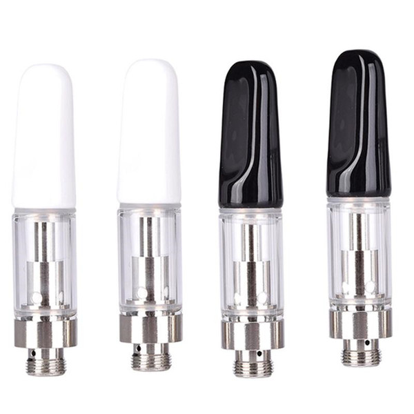 Thick Oil Atomizer TH205 Vape Cartridge 510 Thread Ceramic Coil Oil Cartridge Ceramic Tip Smoking Glass Tank