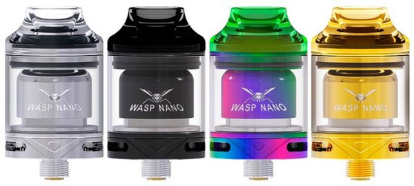 Original Oumier Wasp Nano RTA tank with 2ml capacity Support Single coil Top filling Double Side Airflow free shipping