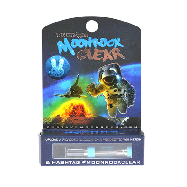 Moonrock Clear Vape Carts package for Cartridges 1.0ml 510 thread G5 Thick Moon Rock Vaporizer 7 flavor sticker dhl free ship