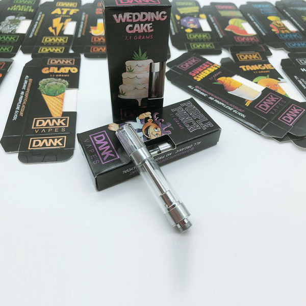 New Dank Cartridges Cereal Carts 1.0ml Press In Tip Version Ceramic Coil No Leaking Vaporizer In Stock