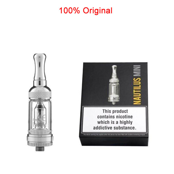 100% Original Nautilus MINI Adjustable Airflow Atomizer 2.0ml Pyrex Glass Tank Bottom Vertical Coil BVC Coil Tank Kit TPD Versions