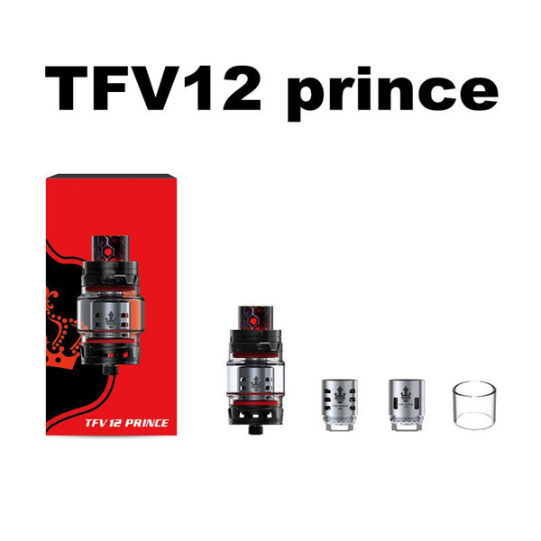 tfv12 prince sub ohm full kit kits tfv 12 tank tanks atomizer clearomizer rba glass m4 x6 t10 coil coils ecig clone clones