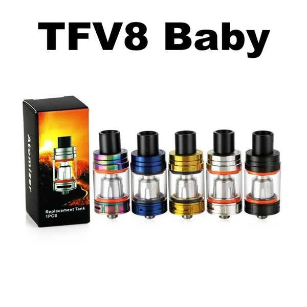 single tfv8 the baby beast replacement tank tanks kit kits Q2 X4 T6 T8 atomizer clearomizer mouthpiece e cigarette cig coil coils clone