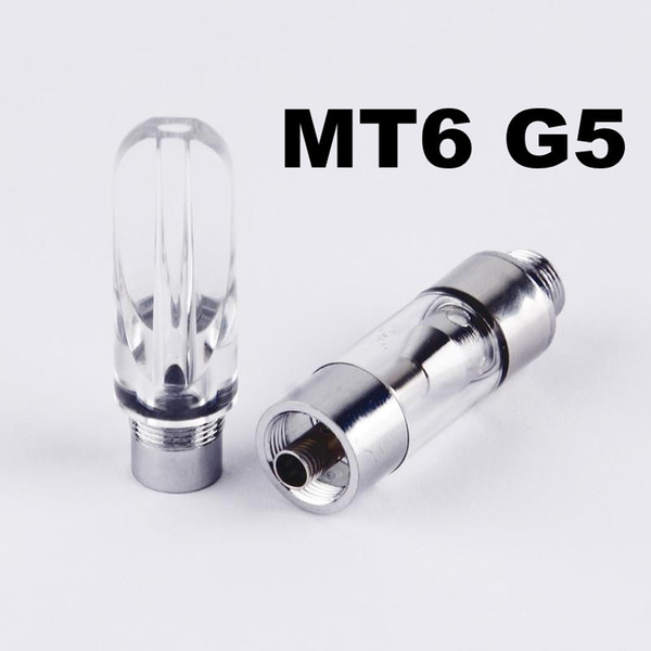 MT6 G5 acrylic mouthpiece 510 thread ceramic coil coils tank tanks atomizer clearomizer cartridge cartridges bud thick oil 2.0mm hole e cig