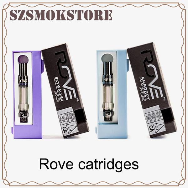 12 flavor for option Rove vape catridges Pyrex Glass Vape pen 0.8ml Ceramic Coil 0266271