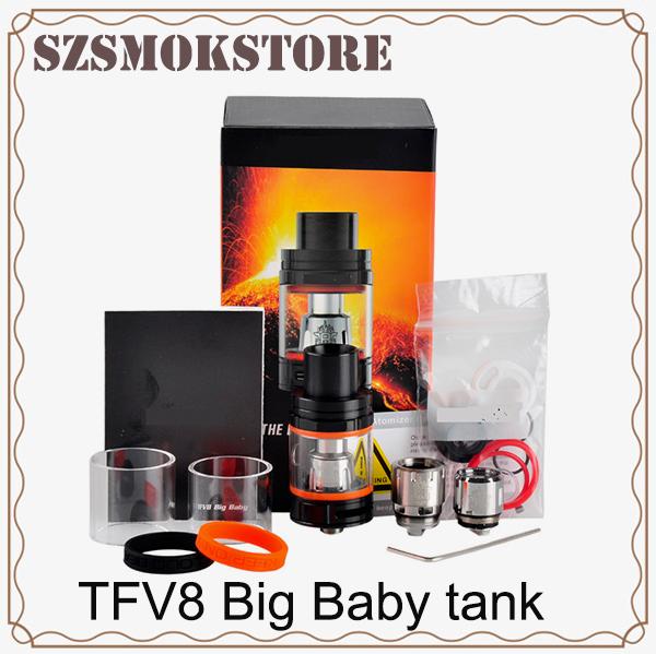 TFV8 Big Baby an enlarged version based on TFV8 baby, adopts new V8 Baby-X4 quadruple core, c-T6 sextuple core and V8 Baby 0266142-1