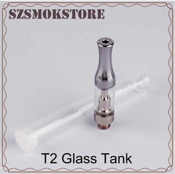 T2 Ceramic Coil Tank Bud Touch Vape Atomizer 0.5ml Glass Cartridge 2.0mm Intake Hole No Leakage Top Quality 0266169-1