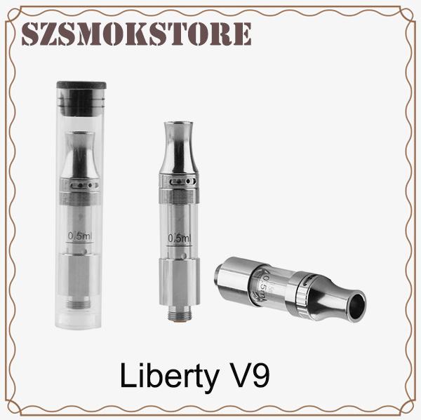 Liberty V9 Top Airflow Adjustable vape Cartridges Thick Oil Ceramic Coil vs th205 MT6 G2 G5 tank 0266179 0266179-3