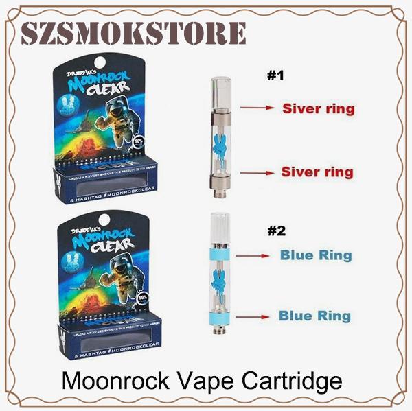 7 Flavors for option Moonrock Clear Vape Cartridge 1.0ml 1g Ceramic Coil Vape Tank Press In Tip 0266260-3