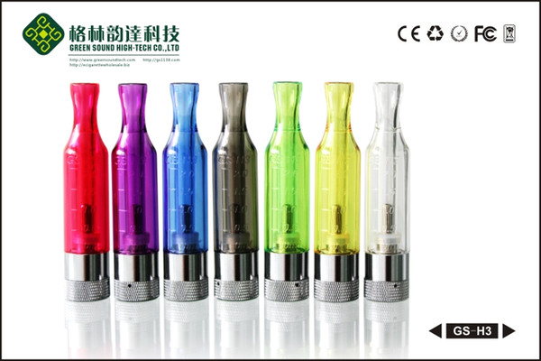 Rebuildable atomizer clearomizer GS H3 for ego e-cigarette with high quality and low price electronic cigarette standard thread clearomizer