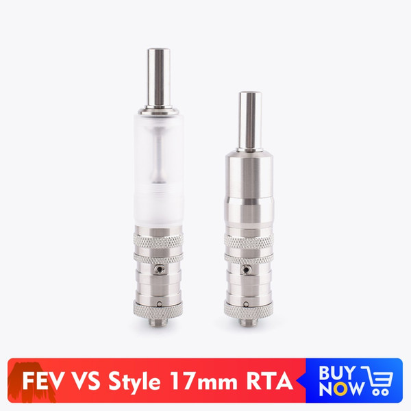 FEV VS Style RTA Tank Atomizer 17mm Diameter 316 SS for 510 Thread Electronic Cigarettes Vape Atomizer Vs Doggy Style RTA Tank