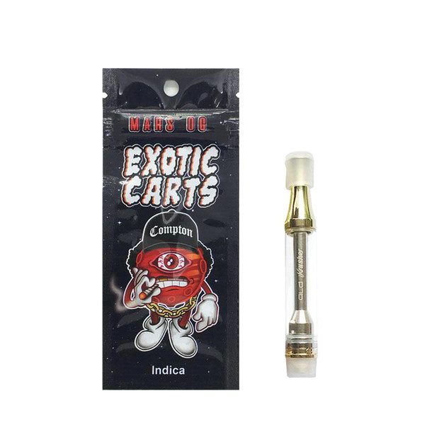 New Engraving Exotic Carts Mario Carts Ceramic Coils Cartridge 1.0ml 1 Gram Holograms 510 Thread Gold AC1003 Vape Tank Vaporizer