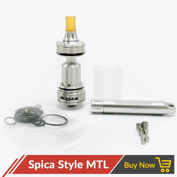 Coppervape Spica Pro Style MTL RTA tank Rebuildable Atomzier 3ml Capacity for Starter kits vape pen box mod e cigarette MTL atomizer