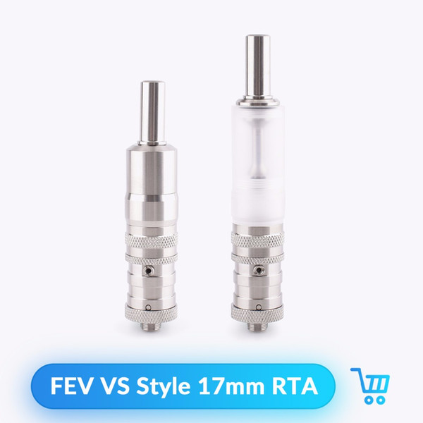 FEV VS Style RTA Tank Atomizer 17mm Diameter 316 SS for 510 Thread E Cigarettes Atomizer Vape Vs Doggy Style RTA Tank