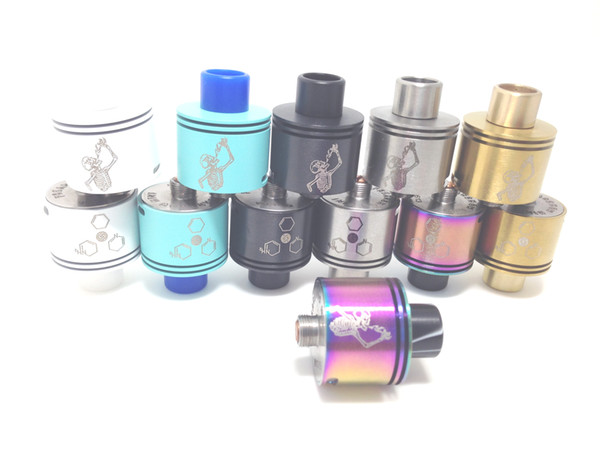 Best Mini Freakshow RDA Atomizer 6 Colors Avialable Mini RDA 22mm DIY Coil With Chuff Stainless Drip Tip DHL Free Shipping