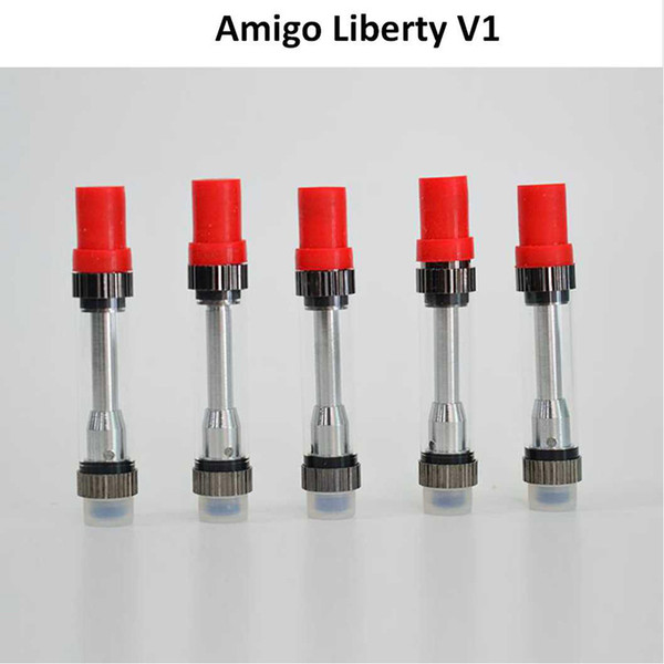 Original Amigo Liberty V1 Atomizer Thick Oil Empty Vape Pen Atomizers 0.5ml 1.0 ml Glass Vape Tank For Vaporizer 510 Cartridge