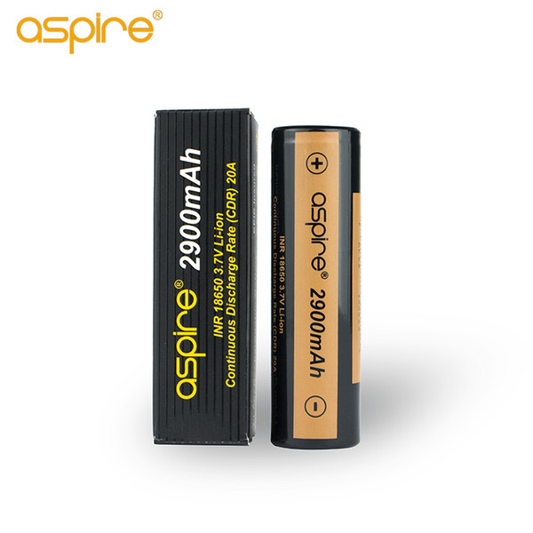 Original Aspire 3.7V 18650 battery 2900mAh Li-ion INR for long periods of time fit aspire box vape mod