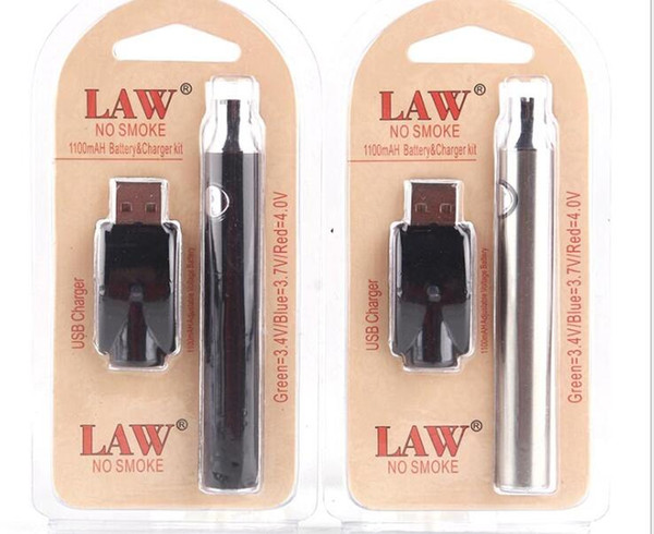 Law Preheat Battery Blister Charger Kit 1100mah PreHeat Pen Bud Touch Variable Voltage Battery Preheating For CE3 G2 G5 Cartridges