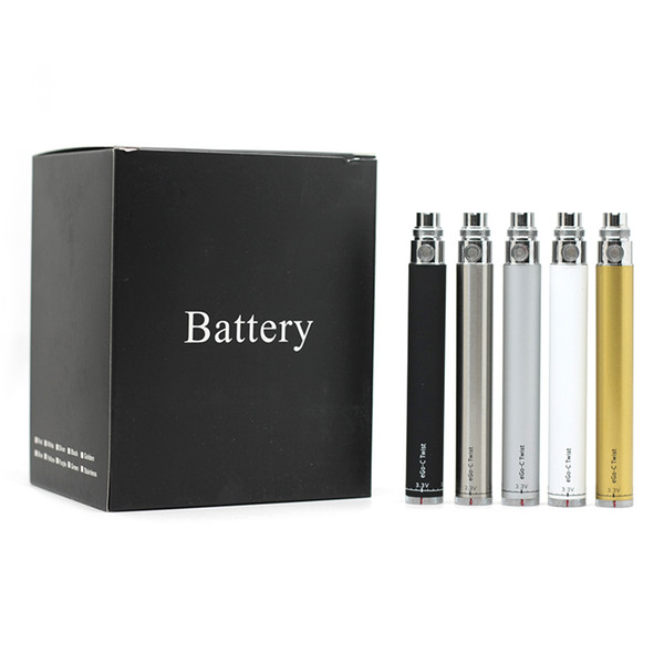 Vision I Ego C Twist Electronic Cigarette Ego-C Twist Battery 650 900 1100 1300 mah 510 Thread Battery Variable Voltage 3.3-4.8V