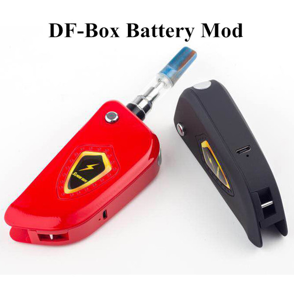 Authentic DF-Box Battery Box 650mah Buddy Torch Mini Box Adjustable Voltages Preheating Battery 510 Cartridges High Quality Vape DHL