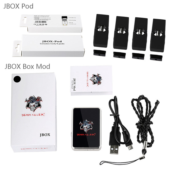 Demon Killer JBOX Box Mod Bulit In 420mAh Battery Vape Mods Fit Pods JBOX COCO Pods 0.7/0.8ml Cartridge Mod Battery