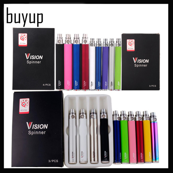 Vision Spinner Variable Voltage Battery 3.3-4.8V 650mah 900mah 1100mah 1300mah for Ego series eGo Kit VS EGO EVOD Vision 0204066-2