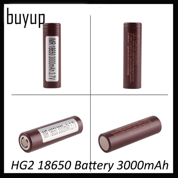 100% High Quality HG2 18650 Battery 3000mAh 35A MAX Rechargable Lithium Batteries For LG Cells Fit Vape box mod 0269006-1