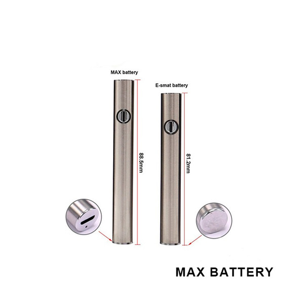 Amigo Max Preheat Battery 380mAh Variable Voltage Bottom Charge 510 Vape Pen Battery for Amigo Liberty Vaporizer Pen Cartridges