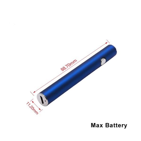 Amigo Max Preheat Battery 380mAh Variable Voltage Bottom Charge 510 Thread Vape Pen Match For Liberty V1 V5 X5 V10 Atomizers DHL free