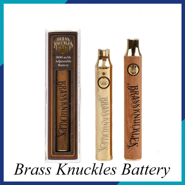 Brass Knuckles Battery Preheating Variable Voltage 650mAh 900mAh eCig Battery Pen For 510 Thraed Thick Oil Cartridge 0266236-2