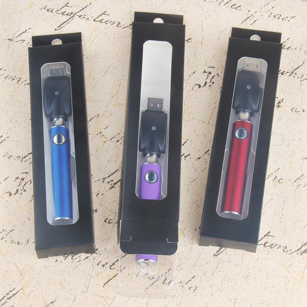 V-VAPE LO Preheat VV Battery Blister Kit 650mAh Variable Voltage Adjustable With USB Charger For 510 Wax Thick Oil Pre Heating Cartridge