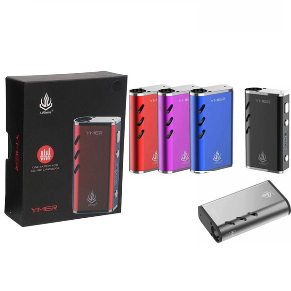 100% Original LVSmoke Ymer Preheat VV Box Mod 650mAh Battery 20W E-Cigarette Vape Mods Kit For All 510 Thread Cartridge Atomizer