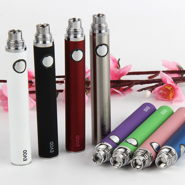 Evod Variable Voltage Battery Electronic Cigarette 650mah 900mah 1100mah Evod Twist Ego Ecig Batteries For 510 thread high quality warranty