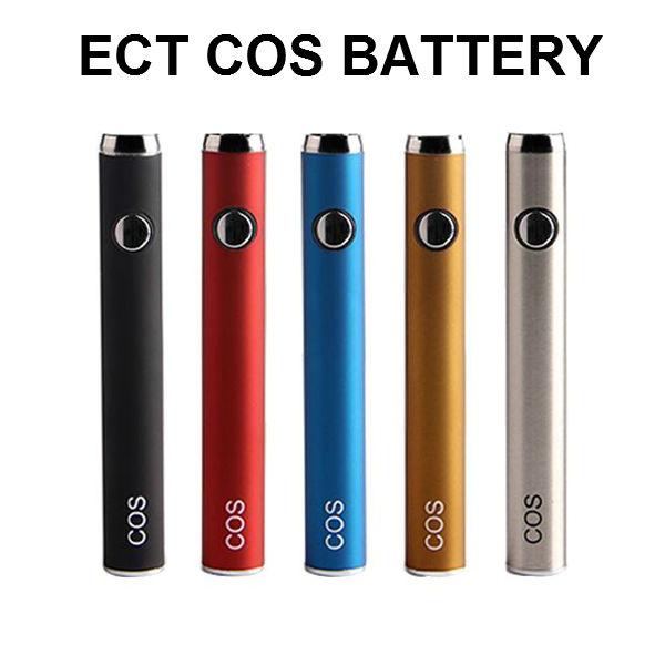 Authentic ECT COS Series Batteries Cartridge Vape Pen Preheat 450mAh 510 Thread O Pen Preheating Kit PK CE3 thick oil battery