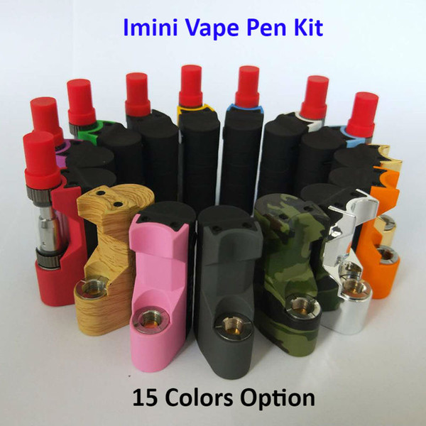 Imini Starter Kits electronic cigarettes vape pen battery 15 Colors For 510 thread vape battery oil Cartridge