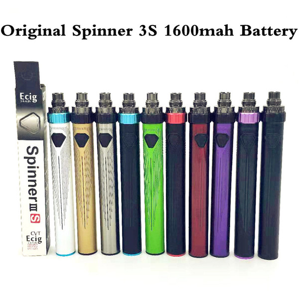 Authentic Vision Spinner III IIIS Battery Spinners 3S 1600mAh Twist 3.3-4.8V Variable Voltage USB Passthrough ESAM-T Battery E Cigarette