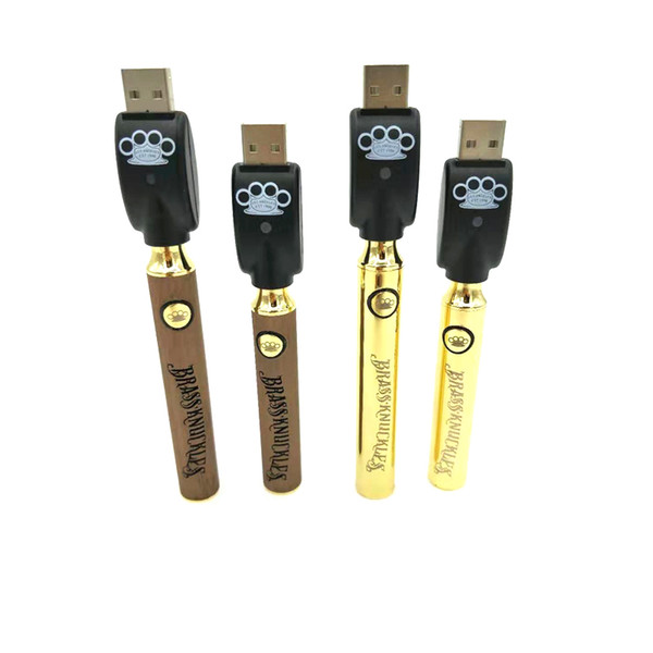 Newest Brass Knuckles Vape Pen Battery Preheating Variable Voltage 650mAh 900mAh eCig Battery Vaporizer For 510 Thread Thick Oil Cartridge