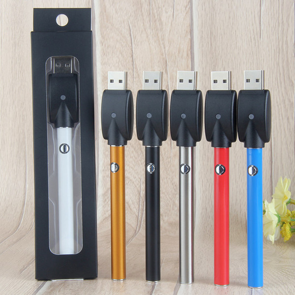 O pen vape BUDTouch Button Manual 280mAh Battery 510 Thread E Cigarettes Vape Pen With USB Charger For Wax Oil CE3 Cartridge Vaporizer