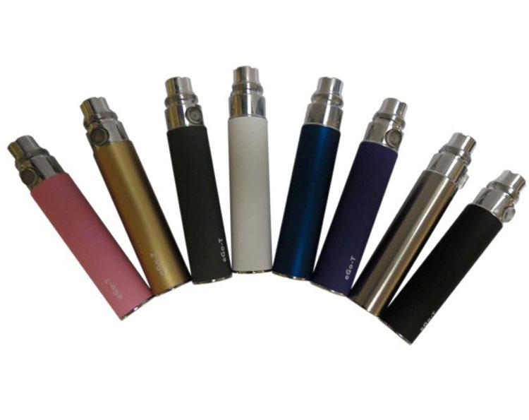 Colorful electronic cigarette Ego-T battery for 350/650/900/1100mah high capacity factory price