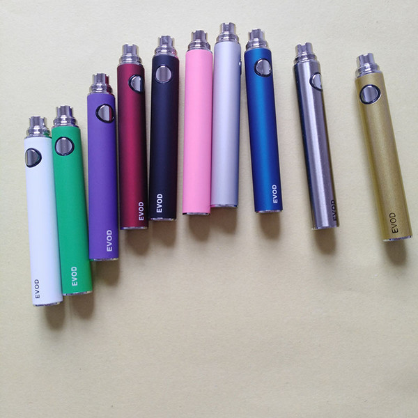 EVOD Battery EVOD Variable Voltage 3.3V 3.7V 4.2V 650mAh 900mAh 1100mAh E-cigarettes Adjustable Battery 510 Thread Fit MT3 CE4 Vaporizer