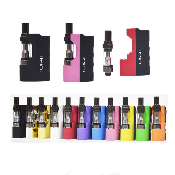 Ecigs imini Box Battery 500mAh Vape Mod Vapor Starter Kit fit TH205 M6T Clearomizer 510 thead Atomizer Vape Cartridges with USB Charger