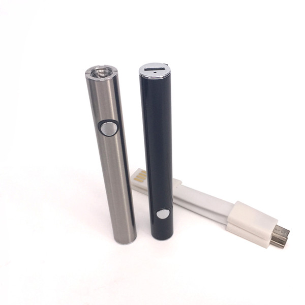 380Mah Max Preheating Battery with 510 thread &Bottom Micro Charge Port Variable Voltage For Liberty Tank Glass Ceramic coil AC1003 CE3 Cart