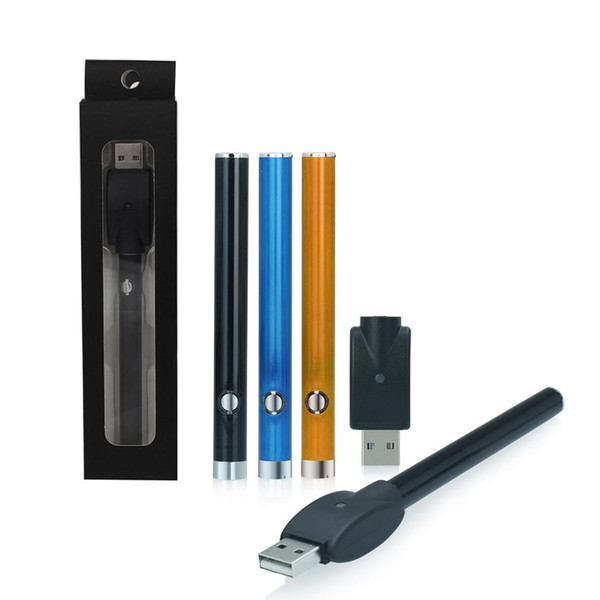 With USB Charger CE3 O-pen BUD Button Manual 510 Thread Battery Pen 280mAh Vapor Pen E Cigarettes for Wax Oil Cartridge Vaporizer