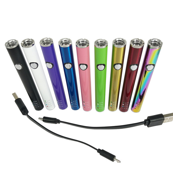 New MAX 2 Battery Vape Pen 450mAh Variable Voltage Bottom USB Charging Ecig Kit for 510 Thread Cartridge Carts