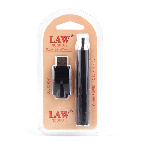 New Law Preheat Battery Blister USB Charger Kit 350/650/900/1100mah vape pen 510 thread fit G2 G5 M6T th2 Cartridges