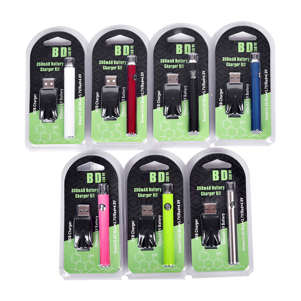 LO VV Battery Charger Kit Preheat VV Batteries 350mAh Vape Pen Fit 510 Vape Cartridges CE3 G2 TH2 Liberty Cartridges