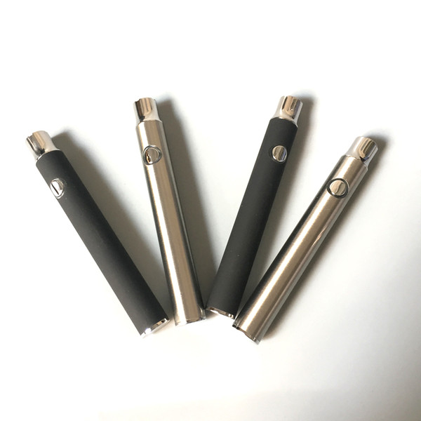 Hot selling Black/Silver adjustable voltage 350mah LO Preheat battery with button For 92A3 Glass vape cartridge CE3 Thick oil atomizer