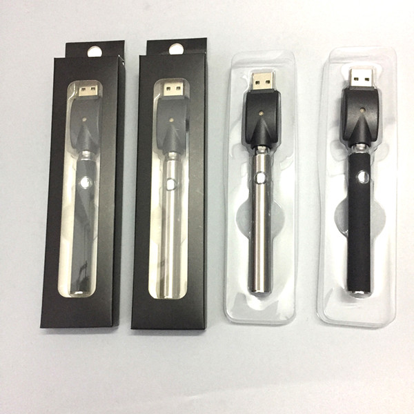 LO vape pen adjustable electronic cigarette 510 thread battery preheat 350mah VV battery with USB charger blister box For disposable carts